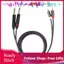 apill ZJchao sang 1/4 Bộ chuyển đổi Dây kết nối âm thanh 1,5M Âm thanh nổi 6,35mm C A Phono Chèn Dây cáp có phích cắm mạ vàng cho micrô Bộ khuếch đại trộn mic