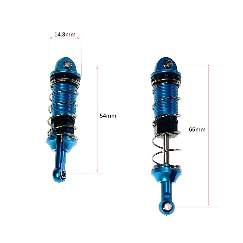 4 Kim Loại Giảm Sốc Dầu Trước Và Sau Cho MJX H16 16207 16208 16209 16210 1 / 16 Quy Mô RC Xe Nâng Cấp Phần