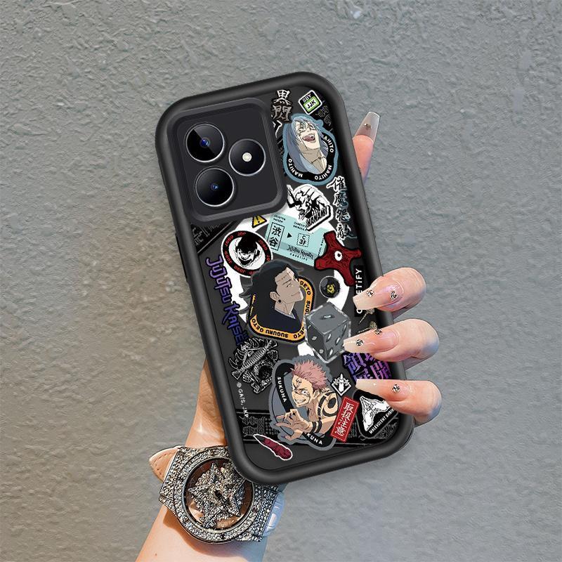 Ốp Lưng Cho Redmi 13 12 POCO M6 4G Hoạt Hình Silicon Mềm Ốp lưng TPU Jujutsu Kaisen Anime Mắt Thiên Thần Chống Sốc Ốp Lưng