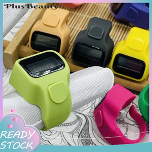 < Pluscloth > Bộ đếm vòng đeo tay điện tử 3 chiếc có đèn Led Bộ đếm tay bấm kỹ thuật số 5 chữ số Công cụ đếm cầm tay Mini có thể đặt lại cho vòng kiểm kê và sự kiện thể thao