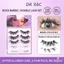 Bộ lông mi giả phong cách Rock - Upper Lower C Curl Natural Look Sợi nhân tạo