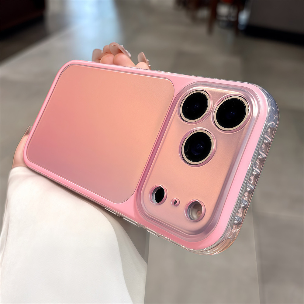 Ốp điện thoại gradient laser thời trang cho iPhone 17 Pro Max 16 15 pro max Bảo vệ ống kính chống rơi Vỏ cứng bảo vệ điện thoại