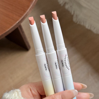 FLORTTE Kẻ viền môi + bút son môi Có sẵn hai đầu Dưỡng ẩm trong suốt No-Yan [Hàng mới về]