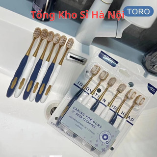 Combo 6 bàn chải đánh răng hàng nội địa Trung lông mềm, chải siêu êm