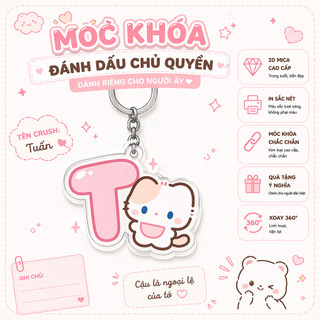 3 Kitty Móc Khóa Chữ Cái Dễ Thương Mica 2 Mặt In Theo Yêu Cầu Thiết Kế Độc Đáo Chất Liệu Sang Trọng Tạo Nên Sự Đẳng Cấp