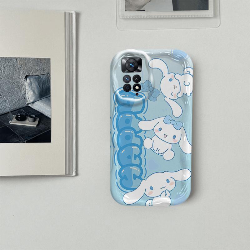 Ốp Lưng Cho Redmi Note 11 4G Redmi Note 11s Redmi Note 11 Pro Redmi Note 12 Pro 4G 5G Vỏ Kem Hoạt Hình Sanrio Cặp Đôi Mềm TPU 3D Sóng Silicon Vỏ Điện Thoại