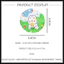 【Roshy】Gương nhỏ họa tiết hoạt hình gương tròn nhỏ cầm tay. gương trang điểm cầm tay dễ thương