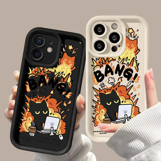 Ốp Điện Thoại Funny Bang Cat Cho Realme 16 15 14 13 12 Pro Plus 15T 5G 8 11 5s 6s 8i Note 50 C53 C51 C85 C67 C63 C33 C35 C55 C21Y C25Y C15 C25 C20 Ốp Lưng Matte Mềm mại
