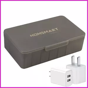 Cáp Sạc Hộp Tổ Chức Dây Sạc Hộp Sắp Xếp 7 Ngăn Dây Nguồn Cáp Tổ Chức Lưu Trữ Có Nắp lyuvn
