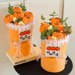 Bó Hoa Búp Bê Sang Trọng Hồng Ruyi Dễ Thương Handmade Hoa Thành Phẩm Quà Tặng Sinh Nhật Cho Bé Gái Bạn Gái Quà Tặng 0424