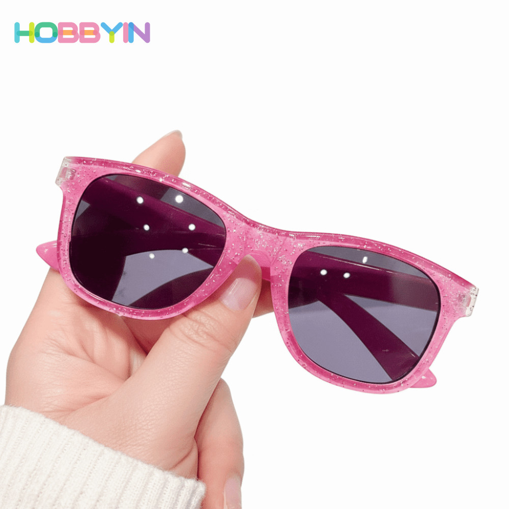 Kính râm Hobbyin cho trẻ em, chất liệu PC sáng bóng, chống tia UV và nhiều màu sắc