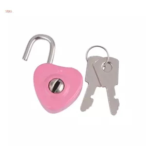 Shas Mini Tình Yêu Ổ Khóa Hình Trái Tim Dễ Thương Có Chìa Khóa Ngăn Kéo Vali Khóa An Ninh Cho Vali Hành Lý Nhật Ký Sách
