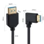Cáp lò xo cuộn Micro HDMI sang HDMI 2.1, 1,2 mét, 8K @ 60Hz / 4K @ 120Hz, phích cắm siêu mỏng 4.0mm, phích cắm 90 độ cho máy ảnh kỹ thuật số, máy quay phim, HDTV, màn hình