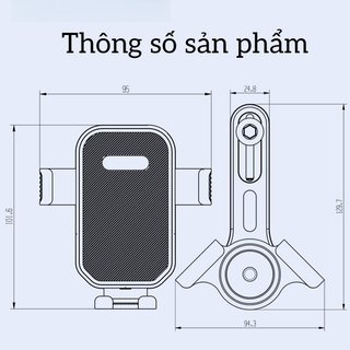 Giá Đỡ Điện Thoại Ô Tô Xoay 360 Chống Trượt Silicon Chống Sốc Dễ Dàng Lắp Đặt Xe Dash Mount