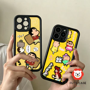 Ốp lưng thư cho iPhone 17 16 15 14 13 12 11 7 8 Shin-chan XS XR XSMAX silicon TPU mềm điện thoại trầyrơi