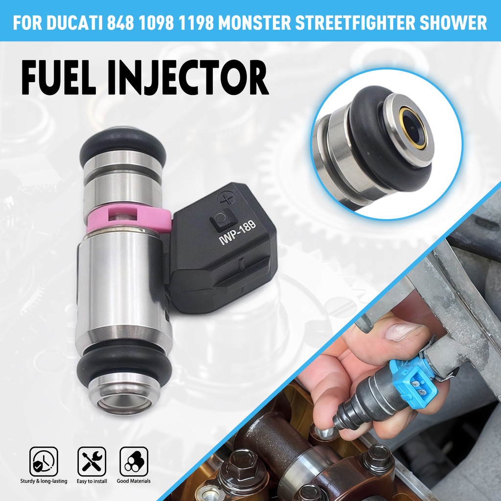 Phụ tùng xe máy Kim phun nhiên liệu Assy cho DUCATI 848 1098 1198 MONSTER STREETFIGHTER SHOWER OEM: IWP189 28040161A 27400001 27400003