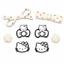 Set charm Hello Kitty gắn dép siêu kute Sweet đen dễ thương