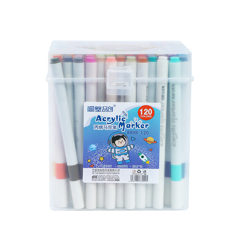 Acrylic Đánh Dấu Hộp Quà Tặng Loại Trẻ Em Vẽ Màu Xếp Chồng Màu Trẻ Em Sử Dụng Bút Màu Nước Tranh Chống Thấm Nước 2026.4.28