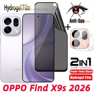 OPPO Find X9s 2026 Phim Hydrogel Bảo Mật Mềm Cho OPPO Find X9s FindX9s X9 Pro Ultra s 5G Chống Gián Điệp Full Cover Bảo Vệ Màn Hình Chống Peek Phim Riêng Tư Phim Bảo Vệ Camera Sau