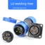 Phích cắm hàng không chống nước không hàn LD20-4 Core / LD28-3 5 lõi Nam Nữ Đầu nối mông Ổ cắm công nghiệp