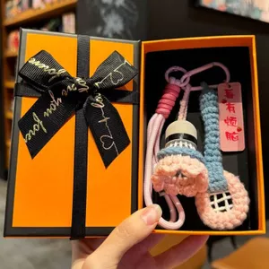 Cầu Lông Mặt Dây Chuyền Vợt Móc Handmade Móc Thành Phẩm Tặng Bóng Matcher Sáng Tạo Nhỏ Quà Tặng Hộp 0429