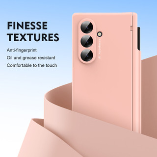 Tích hợp khe cắm bút và miếng dán kính cường lực bảo vệ ống kính bản lề cho Samsung Z Fold 7 6 5 4 3 2 Vỏ chống sốc chống vân tay