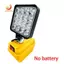 Đèn cắm trại LED 4 inch không dây, dùng pin 18V Li-ion, đèn pin dự phòng khẩn cấp, ánh sáng floodlight di động