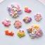 Set Charm Công Chúa Hoa Pastel Dễ Thương Phong Cách Kẹo Ngọt Gắn Dép Trang Trí Phụ Kiện Resin Mini Xinh Xắn