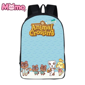 Ba lô nhẹ in theo chủ đề anime Animal Crossing dành cho trẻ em đi học và đi làm