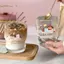 TRTR Phong Cách Hàn Quốc Hoạt Hình Người Tuyết Cốc Thủy Tinh Trong Suốt Đồ Uống Cho Cà Phê Nước Sữa Bữa Sáng Văn Phòng Nhà Cốc Dễ Thương Bộ VN