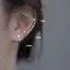 AqToCna 1 Thép Không Gỉ CZ Xuyên Bông Tai Bông Tai Xương Tai Sụn Xoắn Tragus Daith Conch Rook Hoop Bông Tai Nữ Trang Sức Cơ Thể AqToCna