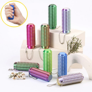 Đồ chơi cầm tay in 3D màu Gradient, 7x2,5x2,5cm có dây xích, Phụ kiện làm dịu lo âu PLA để sử dụng hàng ngày