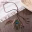 AqToCna Boho Peaco Lông Vũ Dây Buộc Tóc Nữ Mũ Lông Mũ Đội Đầu Ấn Độ Phụ Kiện Tóc AqToCna