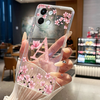 Ốp Điện Thoại Cho Tecno Spark 30 5G KL8 Ốp Lưng Hoa Thời Trang Trong Suốt Mỏng Mềm Silicon Cho Tecno Spark30 5G Vỏ
