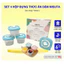 Set 4 Hộp Đựng Thức Ăn Dặm Cho Bé, Hộp Trữ Đông MISUTA 120ml