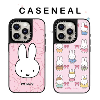 CASENEAL Pink Miffy Rabbit Vỏ Điện Thoại Gương Chất Lượng Cao Thích Hợp Cho iPhone 17ProMax 17pro 17 air 16promax 16 15promax 15 14promax 13 13promax Ốp Lưng Cứng Chống Rơi Thời Trang