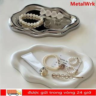 Tấm lưu trữ METALWRK, Khay đựng đồ trang sức bằng nhựa Mini, Đồng hồ đựng đồ trang sức hình đám mây sáng tạo / Lưu trữ chìa khóa