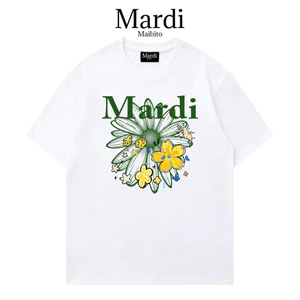 Áo thun ngắn tay in họa tiết hoa cổ điển Graffiti Mềm cao cấp mới dáng rộng hàng đầu Unisex