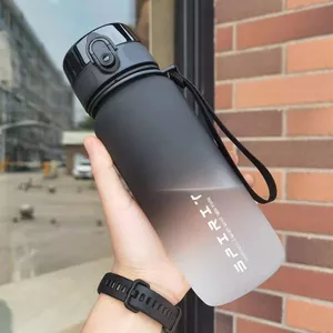 Dung Tích Lớn Thể Thao Ngoài Trời Cốc Nước Màu Gradient Cốc Di Động Giá Trị Cao Khóa Cốc Nhựa Bounce Cup Space Cup 5V1P