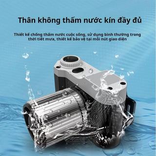 Đèn pin đội đầu, cảm biến sóng, chống thấm nước, 3 chế độ ánh sáng, có zoom gần xa, đèn pin trán