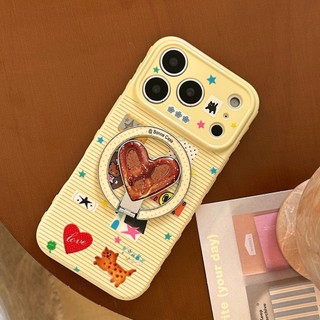 [Sheren] Vỏ điện thoại hình mèo Graffiti sọc Thích hợp cho i17 16 15 14 13 12 11 pro max Vỏ bảo vệ chống sốc