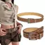 AqToCna Vintage Đá Trắng Bule Thắt Lưng Khắc Hoa Thắt Lưng Da Nổi Boho Thắt Lưng Phương Tây Quần Jean Thắt Lưng AqToCna