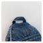 Ba lô denim WANYEDI, Túi du lịch sức chứa lớn đa chức năng, Ba lô vải denim sử dụng kép thời trang Sử dụng thông thường