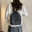 Ba lô denim WANYEDI, Túi du lịch sức chứa lớn đa chức năng, Ba lô vải denim sử dụng kép thời trang Sử dụng thông thường
