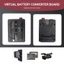 Pin V Mount V-Lock sang NP-F F550 F570 F750 F970 Tấm chuyển đổi pin D-Tap cho màn hình đèn LED V-Mount