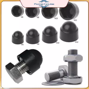 POWER 10 Cái M4 M5 M6 M8 M10 M12 Bolt Nut Dome Mũ bảo vệ có nắp bảo vệ vít bằng nhựa hình lục giác lộ ra.