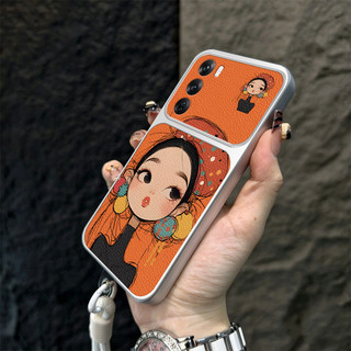 Ốp Lưng PBZZ Cho OPPO Reno 12 pro 5G Reno 12 5G Vỏ Điện Thoại Lo Âu Vỏ Mềm Silicon Chống Sốc Thiết Kế Mới Thẩm Mỹ Hoạt Hình Dễ Thương Có Dây Buộc Cho Bé Gái TBDTMD1