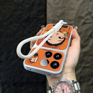 Ốp Lưng PBZZ Cho xiaomi 15t 15 pro 15 ultra 5g Vỏ Điện Thoại Lo Âu Vỏ Mềm Chống Sốc Thiết Kế Mới Thẩm Mỹ Hoạt Hình Dễ Thương Có Dây Buộc Cho Bé Gái TBDTMD1