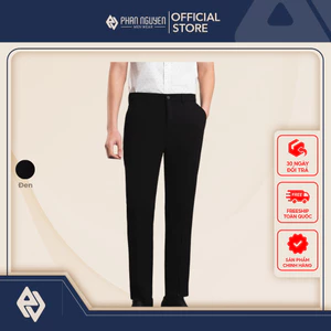 Quần âu nam công sở cao cấp Phan Nguyễn, chất liệu vải mềm mại, thông thoáng, form slim fit QVL.827