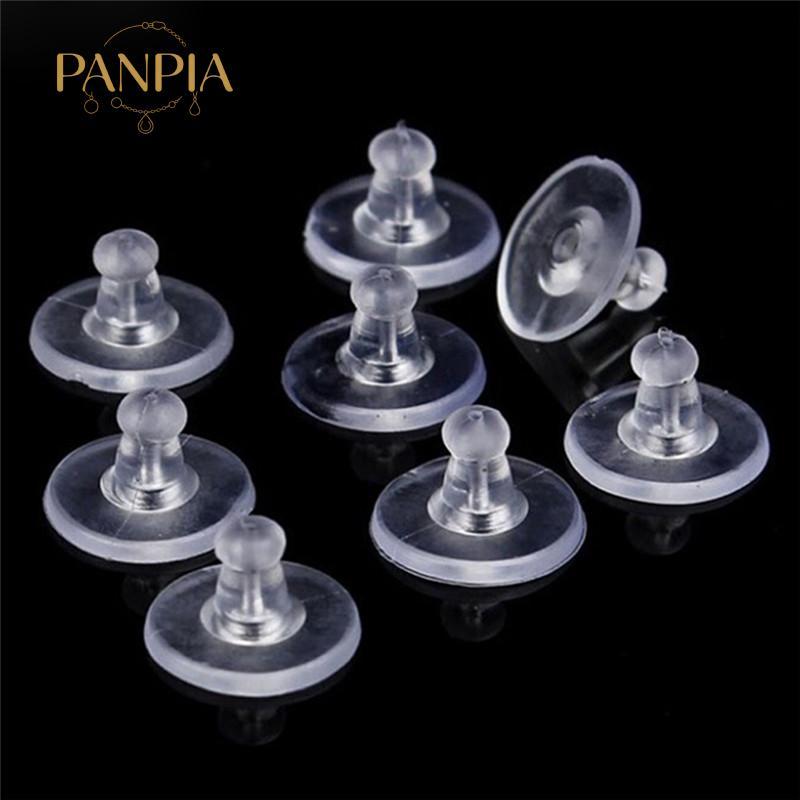 PNPIA- 50 Chiếc Bông Tai Cao Su Hạng Nặng Bas Tay Giá Đỡ Nút Chặn Đai Ốc Mềm Silicone